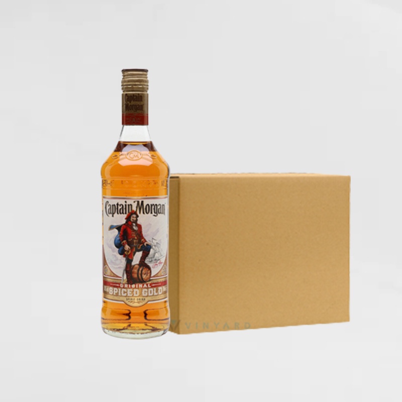 Captain Morgan Ori Spiced Gold Rum 750 ml 1 dus / kartos ( isi 12 Botol )