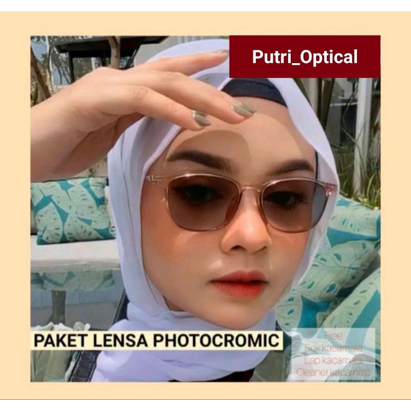 Frame + Lensa Photocromic | Anti Radiasi | Photocromic