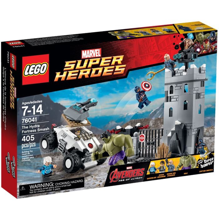 LEGO Super Heroes #76041 The Hydra Fortress Smash Captain America Loki