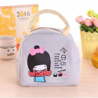 Best Seller!! Tas Bekal Karakter Lucu Boneka Jepang / Lunch Bag Aluminium Foil / Organizer Bag