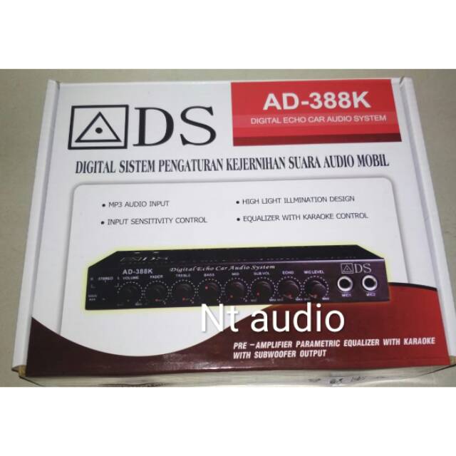 Pre amp mobil ads AD-388K SUARA MOBIL JERNIH