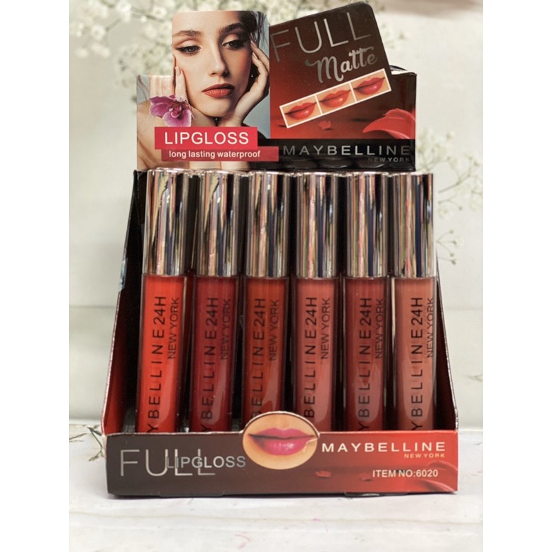 (LUSINAN) Lipgloss Maybelline Matte Longlasting Waterproof Item no:6020 / Lipstick Maybelline