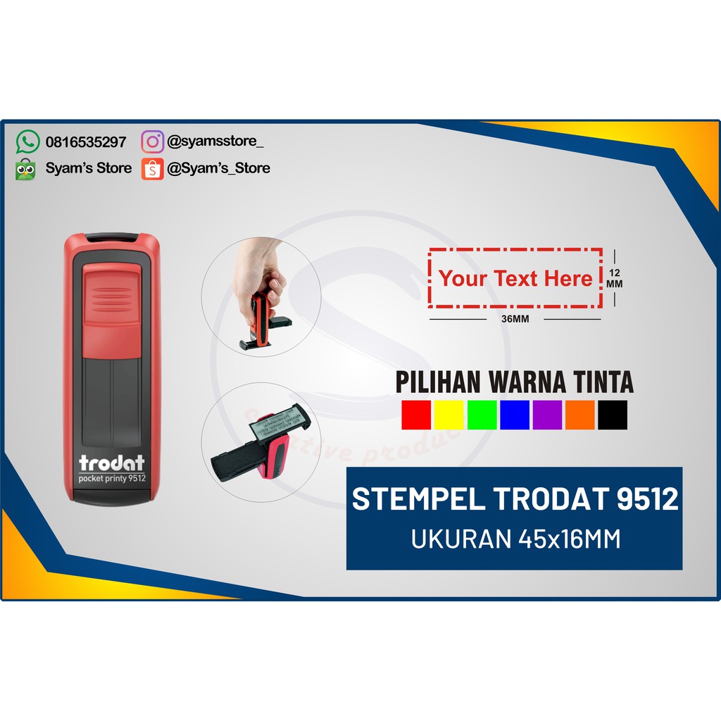 

STEMPEL SAKU, TRODAT POCKET 9512,, STEMPEL NAMA DOKTER, STEMPEL PERAWAT ,STEMPEL NIP, SIP,