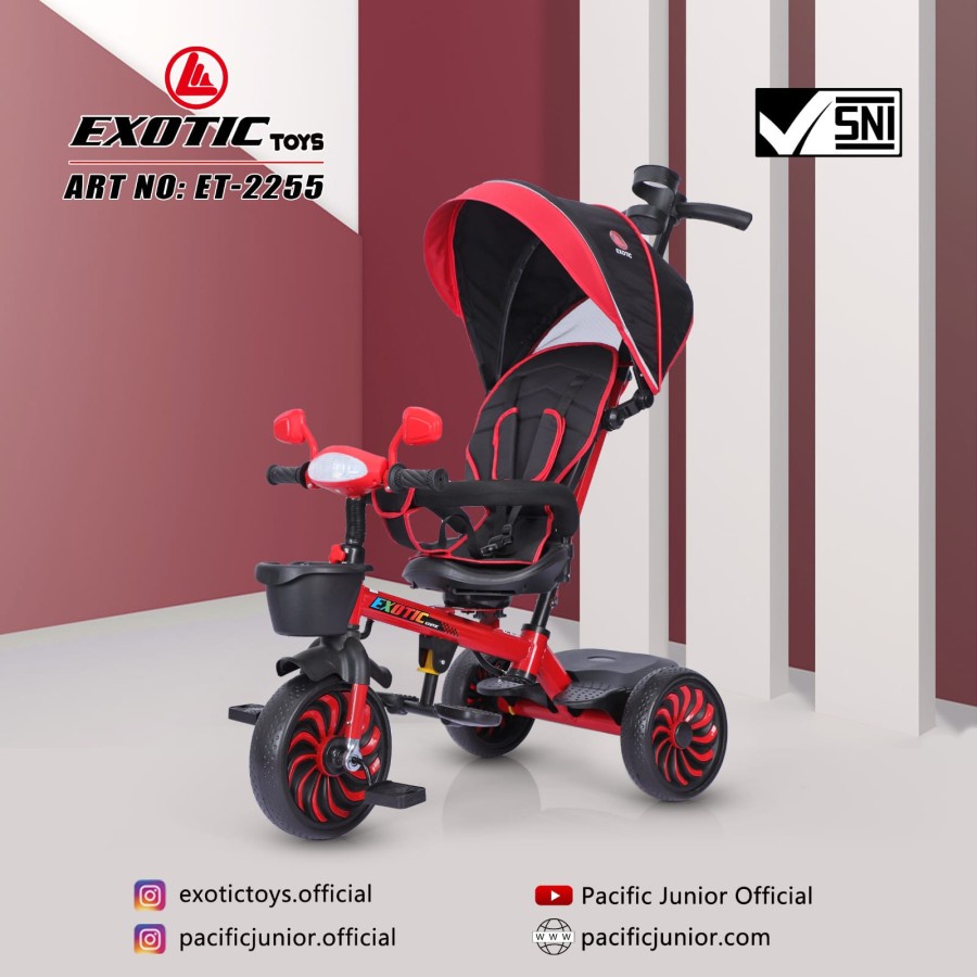 Exotic ET2255 Tricycle - Sepeda Roda Tiga Anak