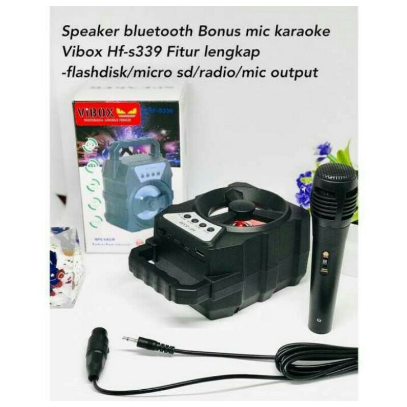 Speaker bluetooth Mic karaoke VIBOX HF-S339