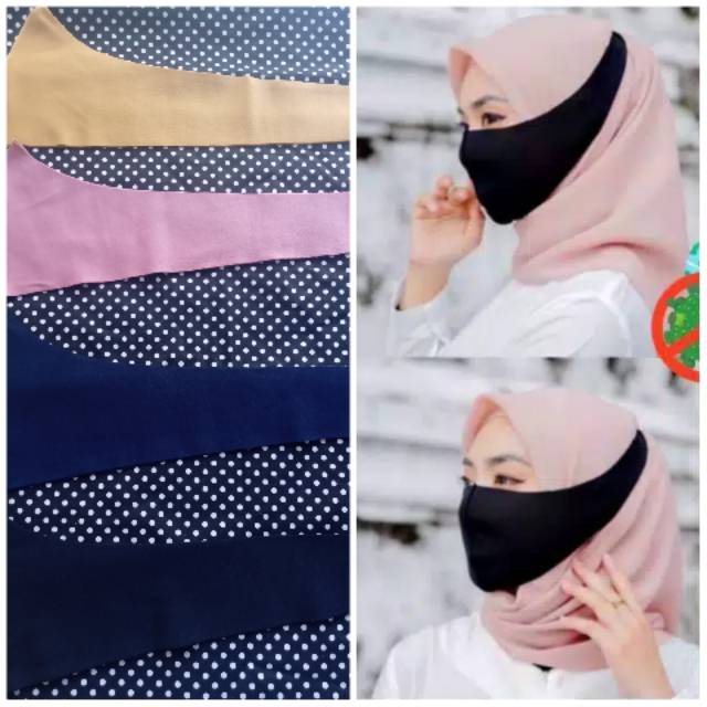 MASKER SCUBA HIJAB/ MOTIF/ANAK