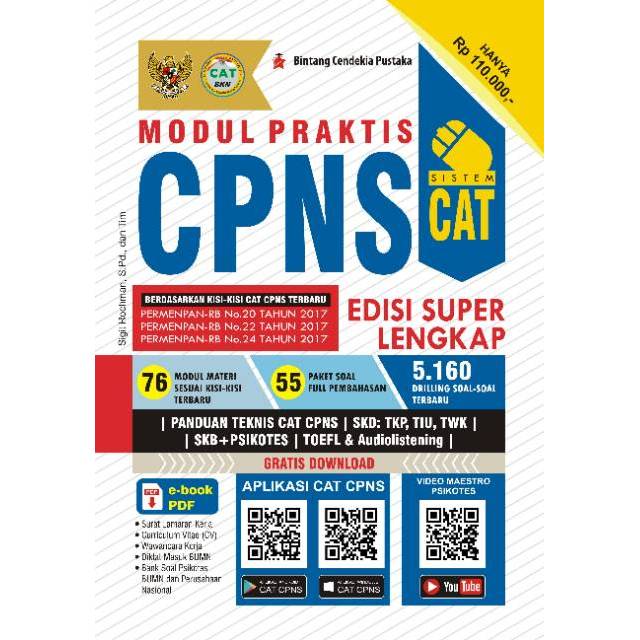 Modul Praktis Cpns Sistem Cat Super Lengkap Shopee Indonesia