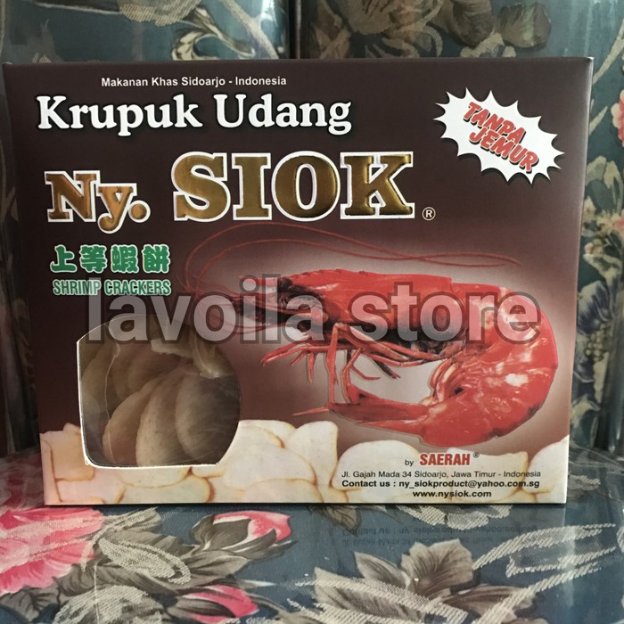 

Krupuk Udang Box Kotak Ny. Siok Istimewa Shrimp Crackers 400gram 400gr