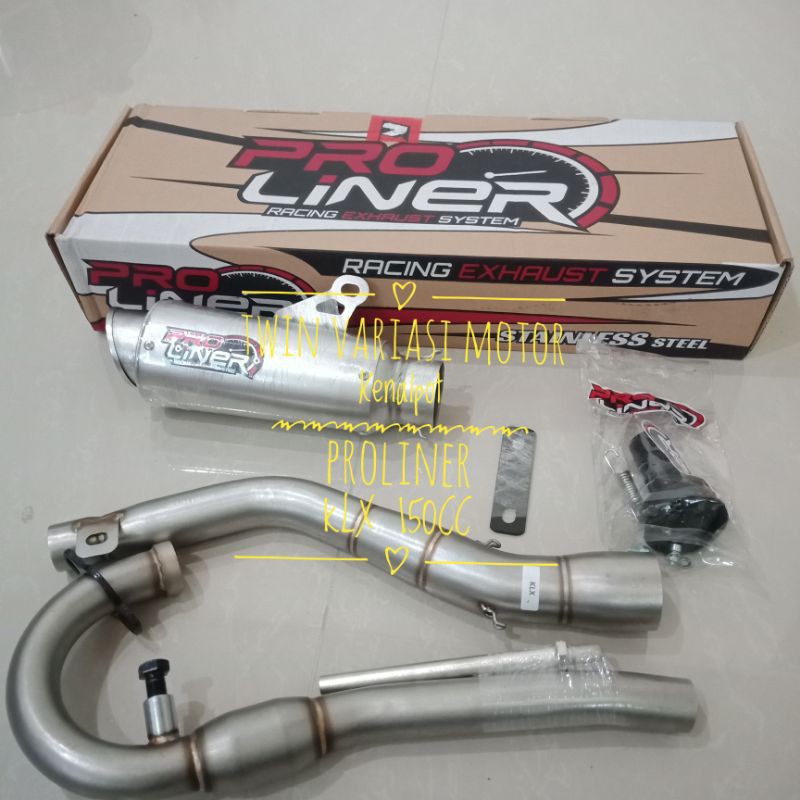 Jual kenalpot Proliner Type TR1 R Untuk Motor KLX 150cc | Shopee Indonesia