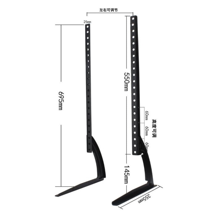 TV Monitor Bracket Stand 800 x 400 Pitch Untuk 32 sd 65 Inch