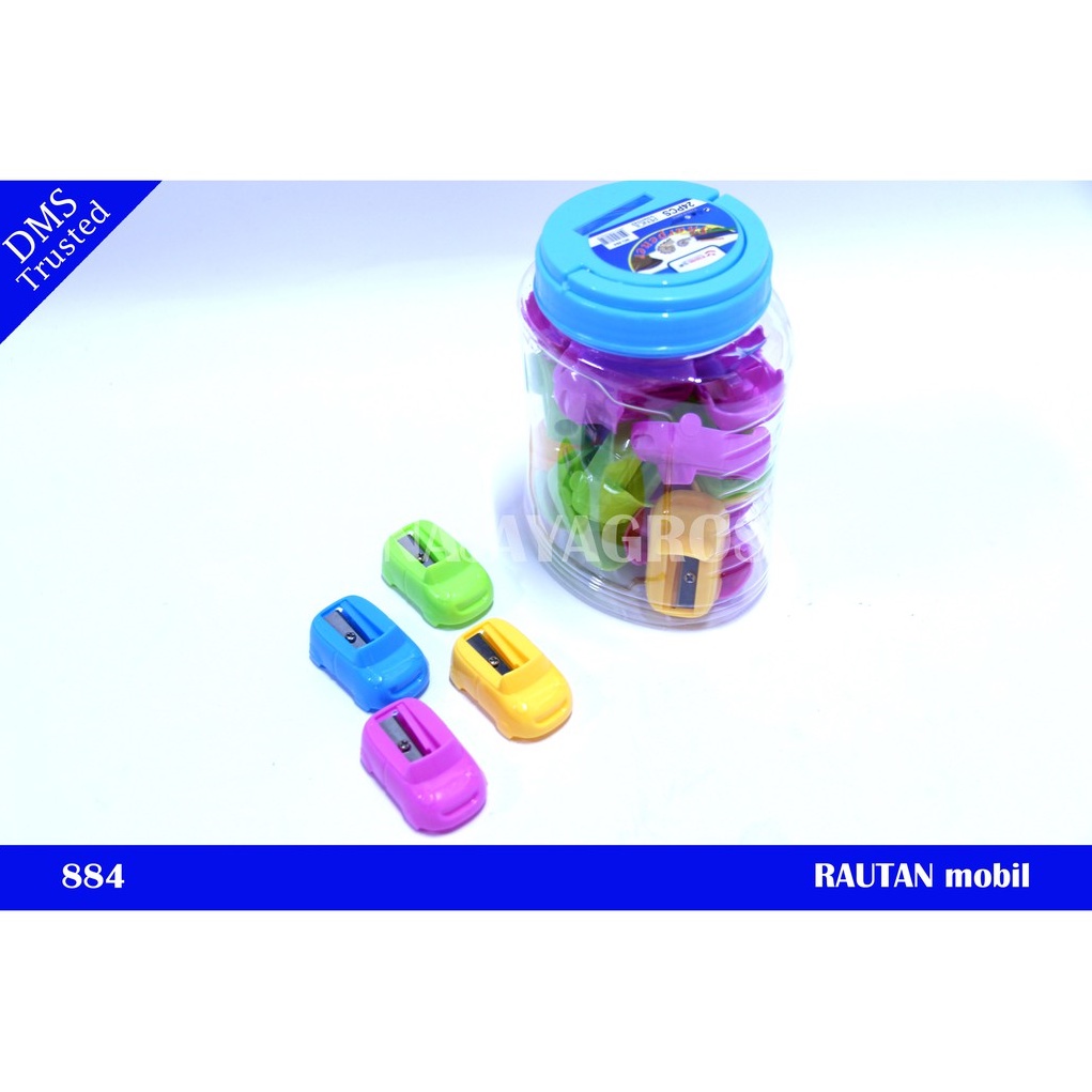 

Rautan Pensil Toples Wana Warni Isi 24pcs / Serutan Pensil / Rautan Pensil / Serutan Lucu