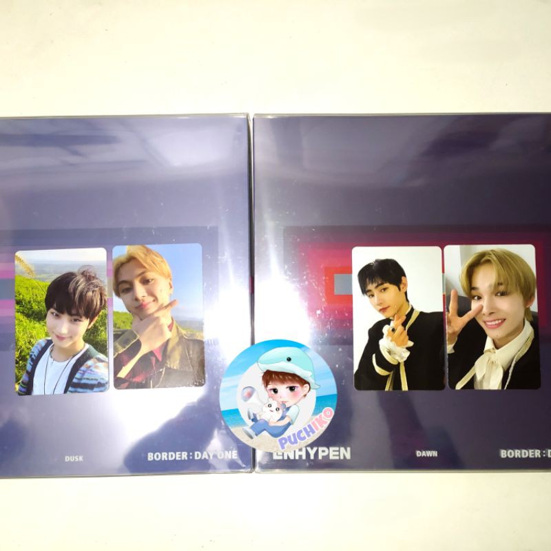 READY Enhypen album dawn ver dusk ver + photocard sunghoon jungwon
