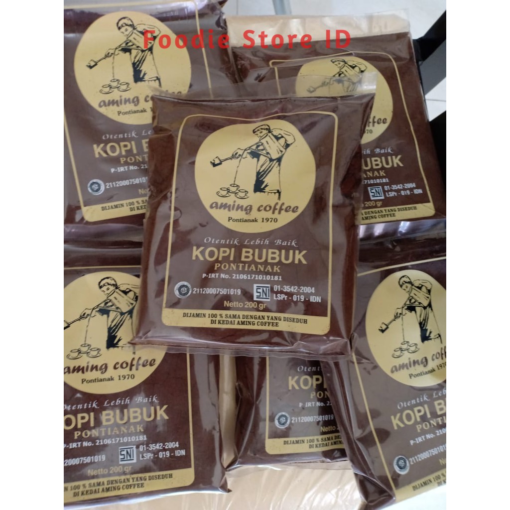 

Kopi Bubuk Aming asli Pontianak 200g - Kopi Bubuk Khas Pontianak Kopi Aming 200g