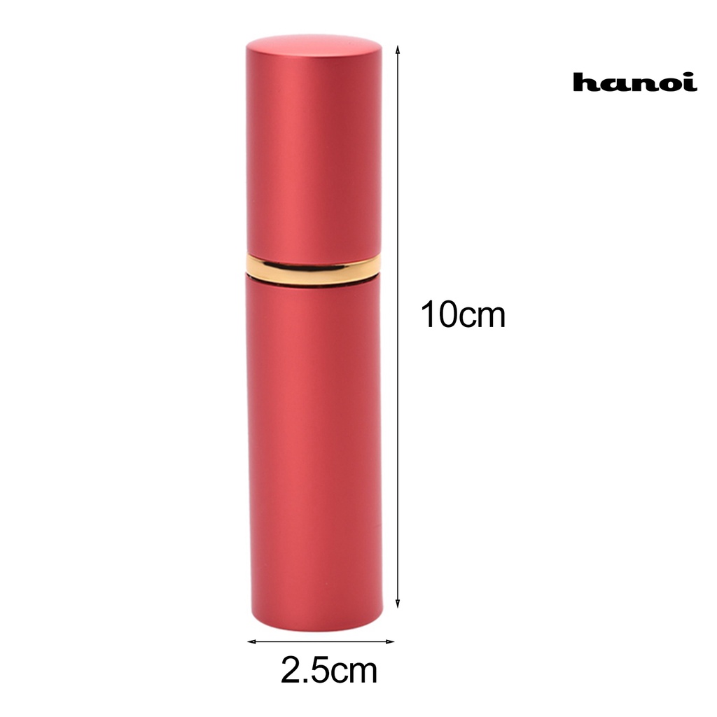 HQTM_10ml Empty Aluminum Perfume Bottle Portable Travel Atomiser Refillable Container