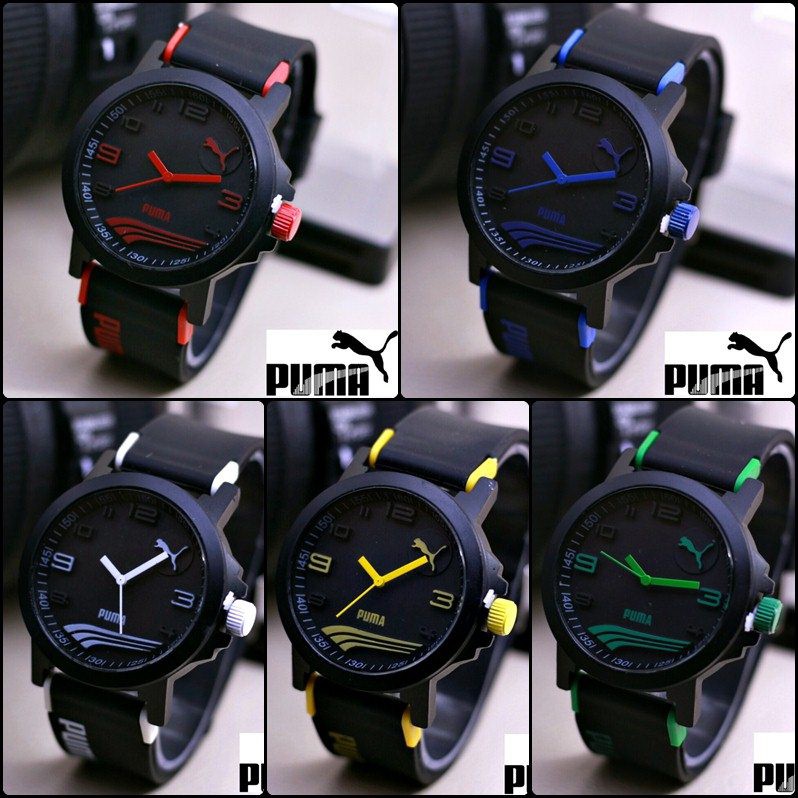 Jam Pria Sport PUMA | Tali karet | Wave | Sporty | Jam Tangan Murah Ultrasize
