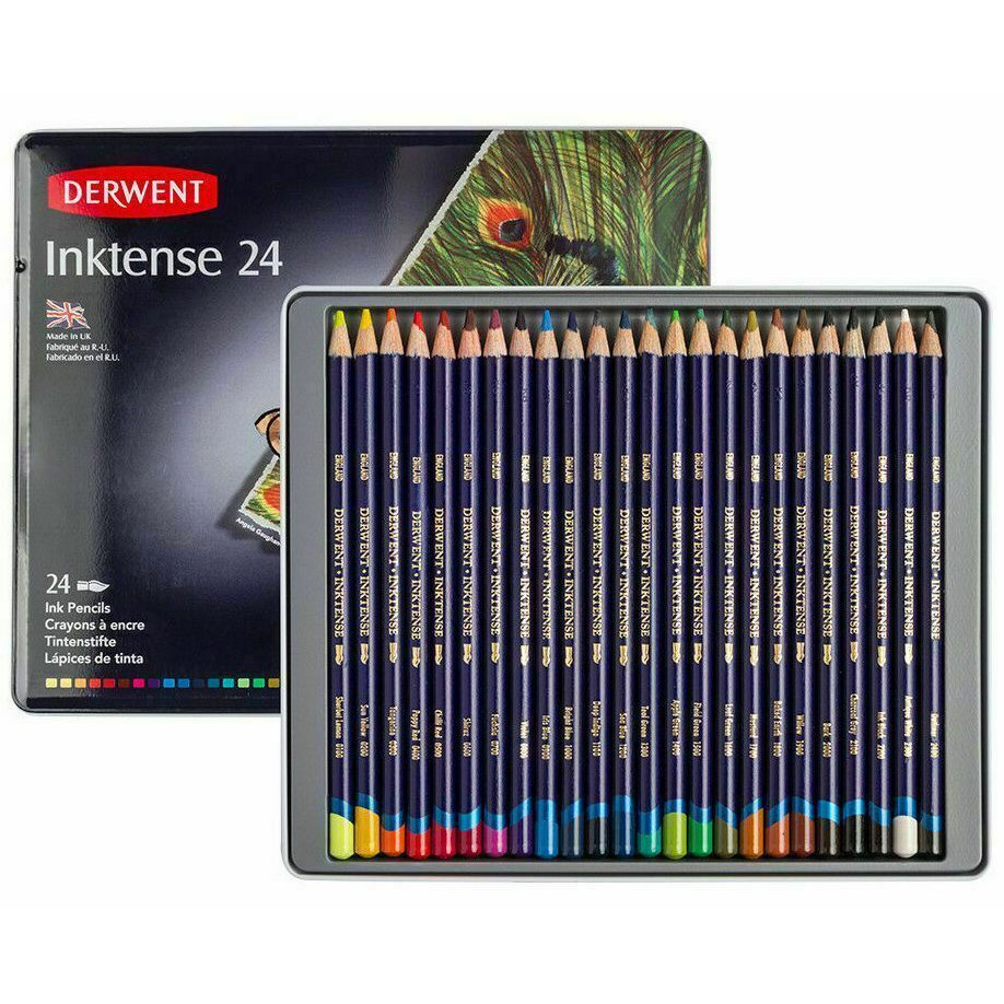 Jual Derwent Inktense Tin 24 Colours Indonesia|Shopee Indonesia