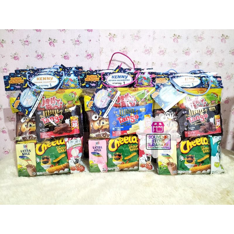 Hangtag Ulang Tahun / Snack Ultah Anak / Paket Ulang Tahun/ Snack Ultah Murah / Snack Birthday / Bingkisan Ultah Surabaya / Hampers snack / Goodiebag Snack