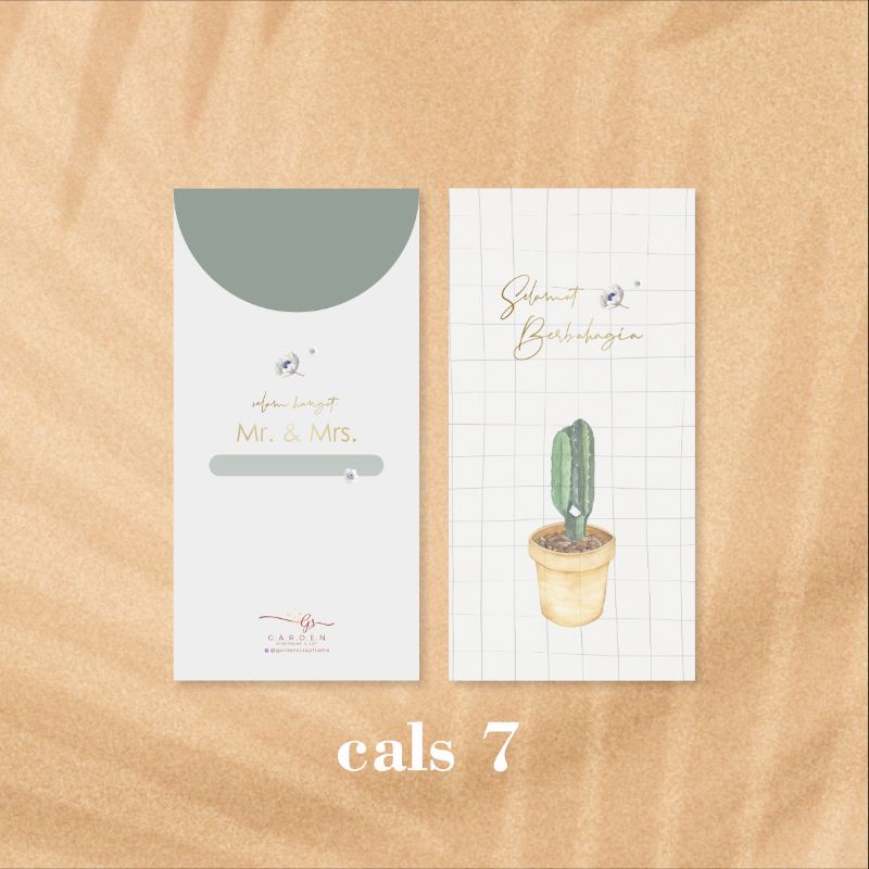 

[CALS SERIES] CUSTOM NAMA Amplop Kondangan / Amplop Wedding / Amplop Nikahan / Wedding Envelope