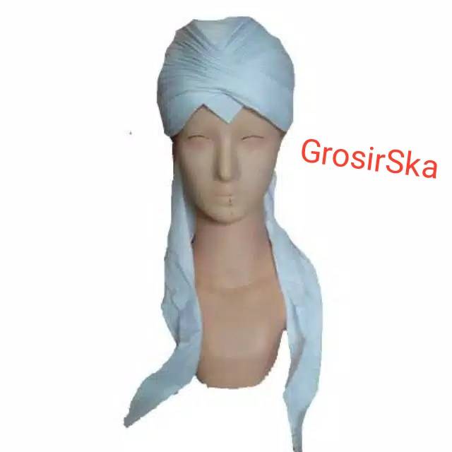 Blangkon jogja lipat putih polos sliwir halus