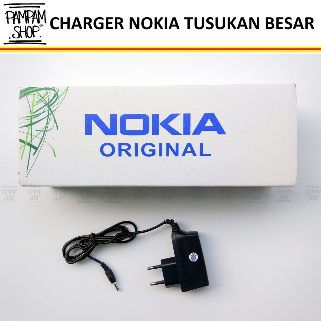 Travel Charger Nokia Jadul Colokan Kepala Pin Besar Original OEM Casan Carger Tusukan 1100 9300