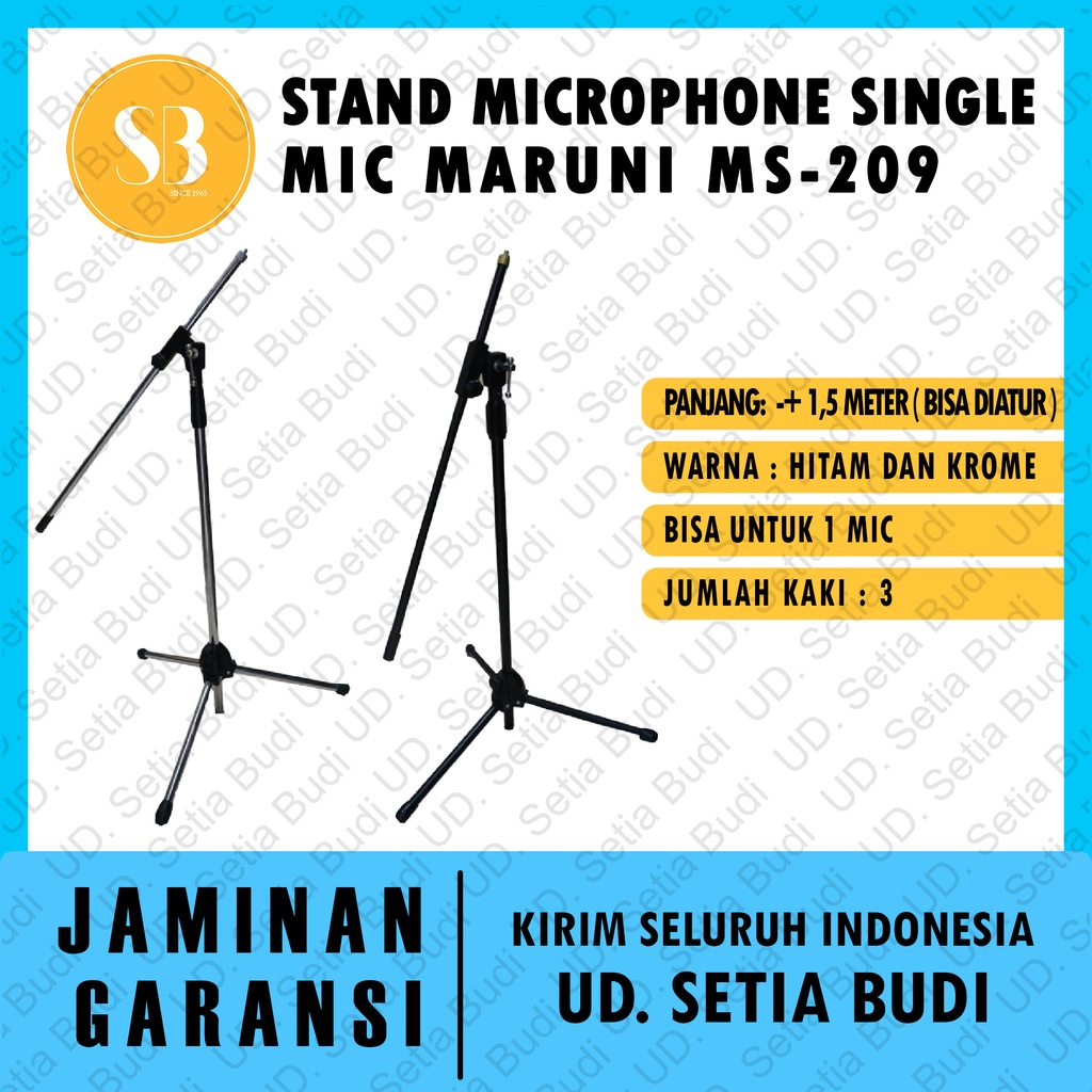 Stand Microphone Single Mic Maruni MS-209