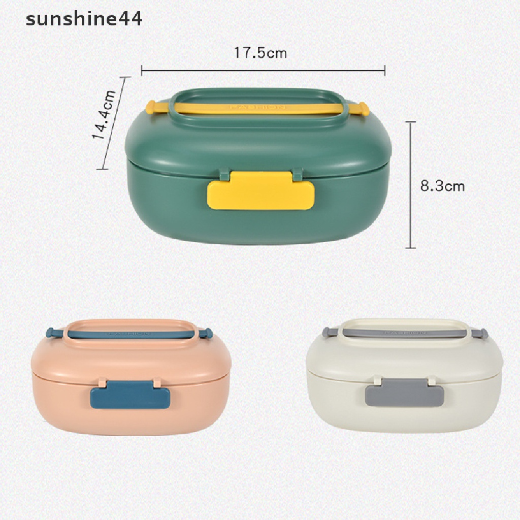 Sunshine Kotak Makan Bento Portable Ringan Dengan Strap Untuk Anak