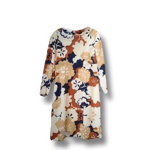 [BARANG IMPORT] DRESS SIFON MOTIF BUNGA