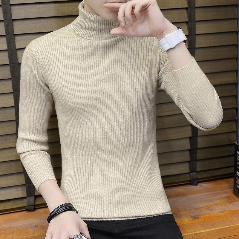 TS - 66104 Sweater Rajut Kerah Tinggi Cowo  Roll Neck Man Daleman Jas-66104 - COKSU