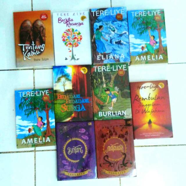 Tentang kamu/berjuta rasanya/matahari/bintang/amelia/eliana/bidadari2 surga/burlian (tere liye)