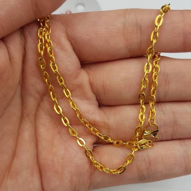 Kalung Anak Fancy Emas asli Kadar 875 Berat 2 gram