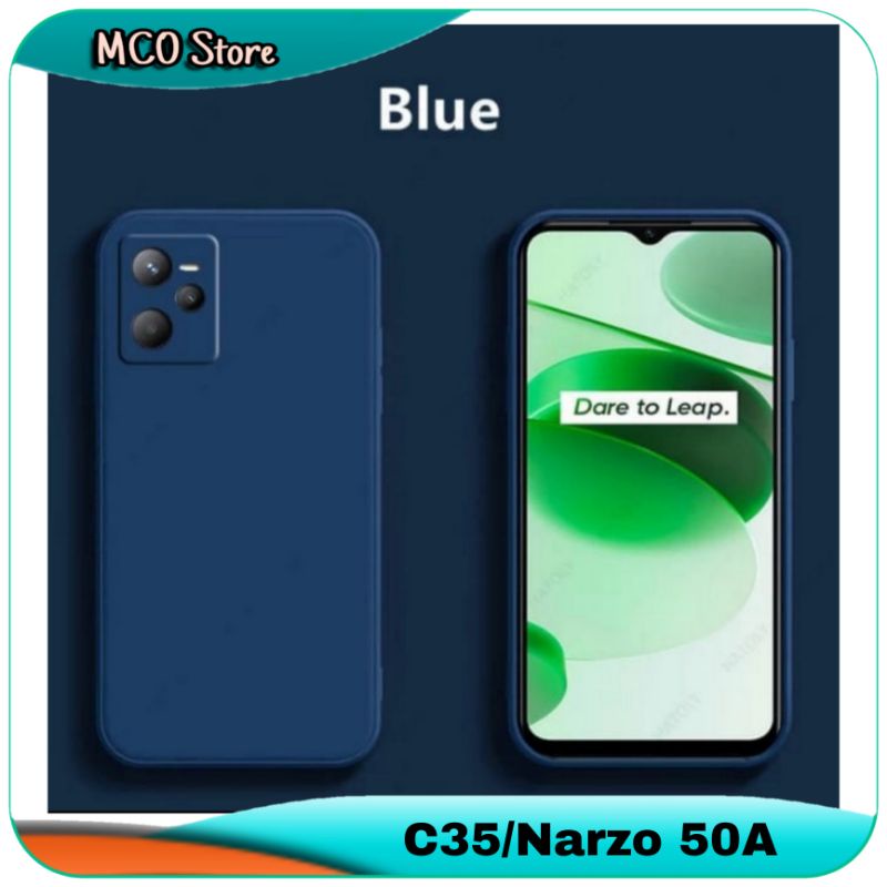 Casing Realme C35 Narzo 50A Prime Smooth Case Rainbow Soft Cover Sarung HP