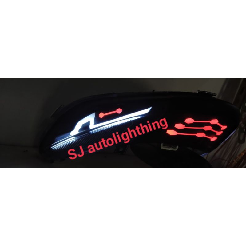 stoplamp lampu belakang custom vario 110 karbu sein running