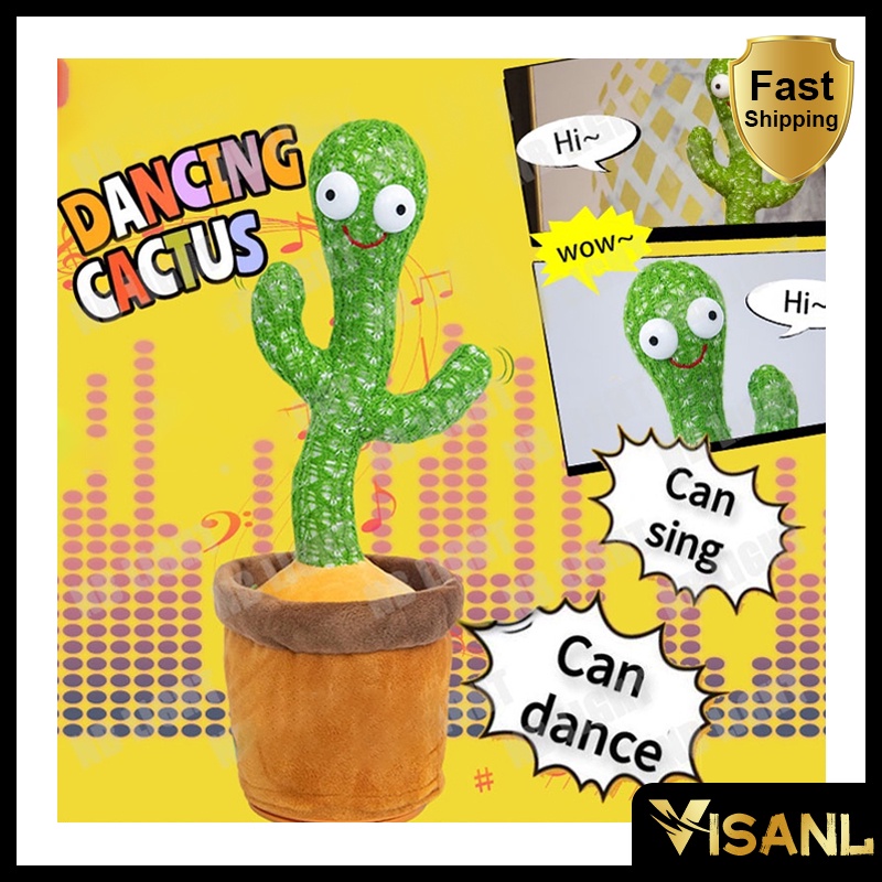 Dancing Cactus Bentuk Boneka Pintar boneka kaktus Dancing Mainan toy