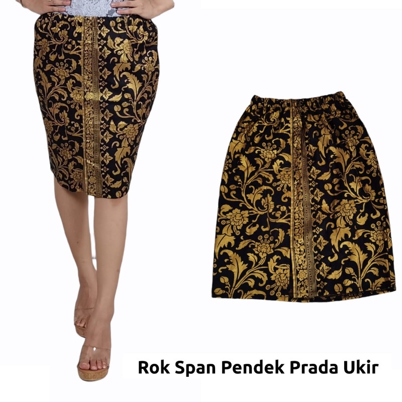 ROK SPAN PENDEK BATIK BALI | ROK SPAN SONGKET BALI