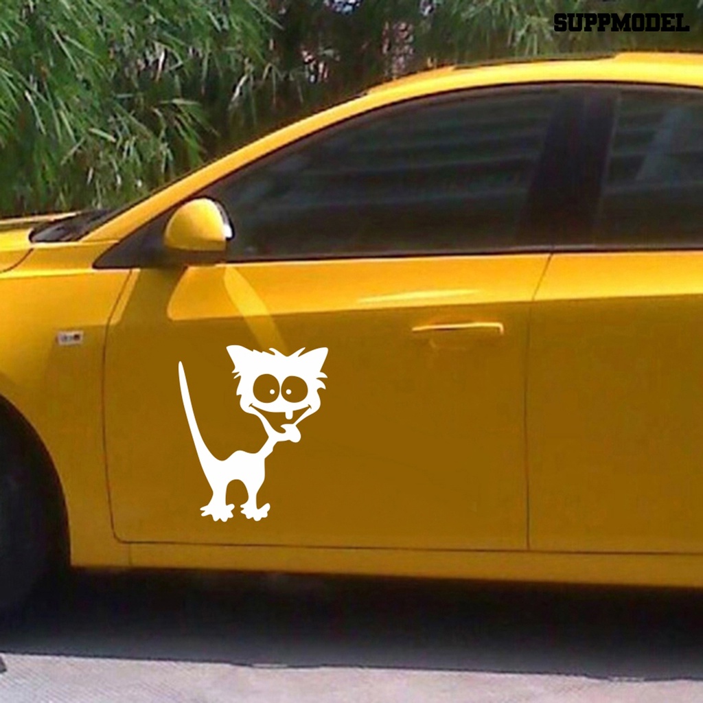 Stiker Motif Kucing Lucu Anti Air Untuk Dekorasi Mobil