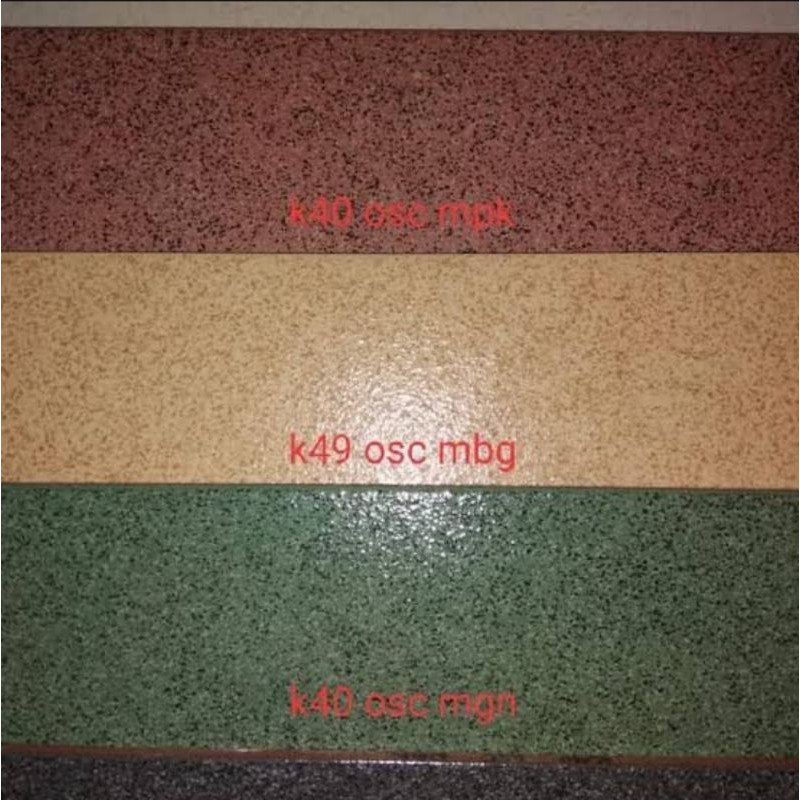 keramik 40x40 lantai matt motif bintik granit kita oscar white pink beige green black
