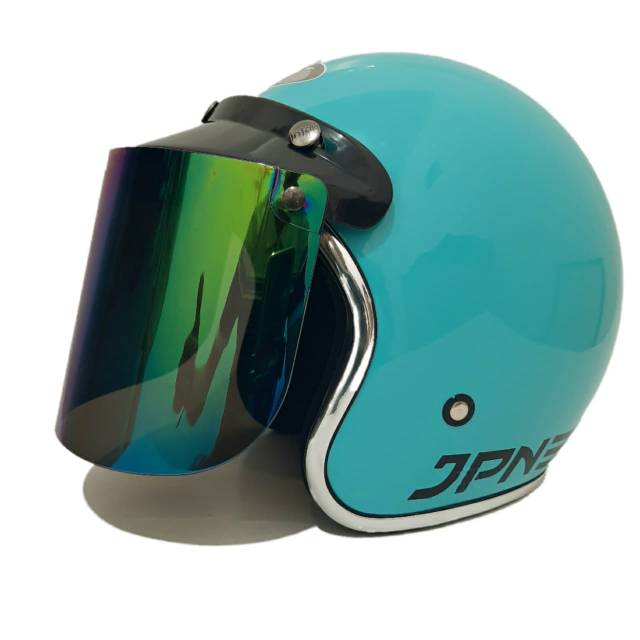 Helm JPN Sky Blue Glossy List Chrom