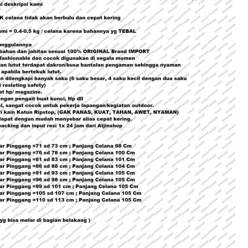 ✬ Atjin- Celana Panjang W-Tac Pria Kualitas ORI Tebal dan Anti Gesek (Tidak berbulu) [ SIZE 28-44] ✧