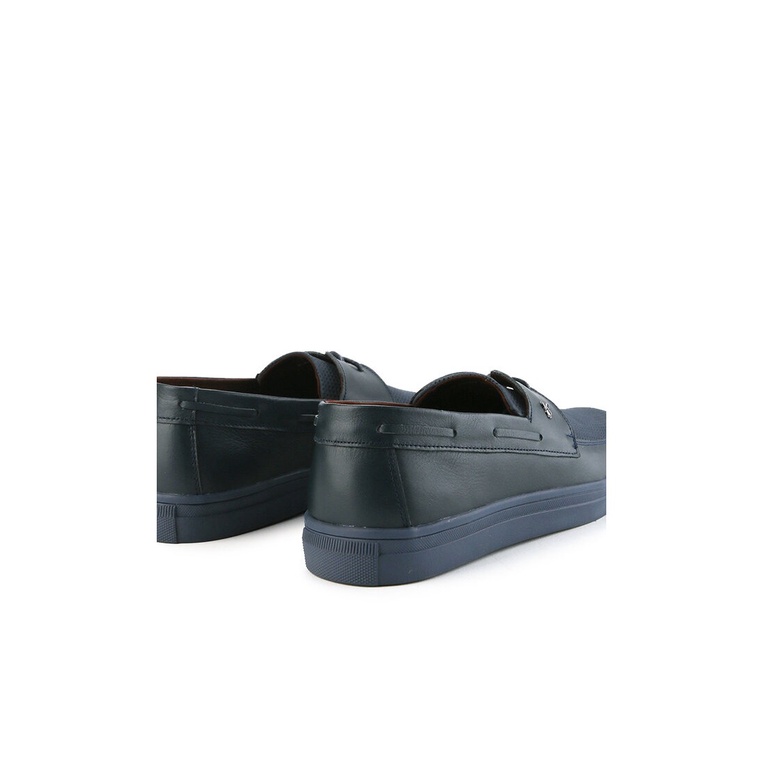 SEPATU PANSUS KULIT PLAYBOY PRIA ORIGINAL LOAFER CASUAL SEMI FORMAL BIRU NAVY PL03