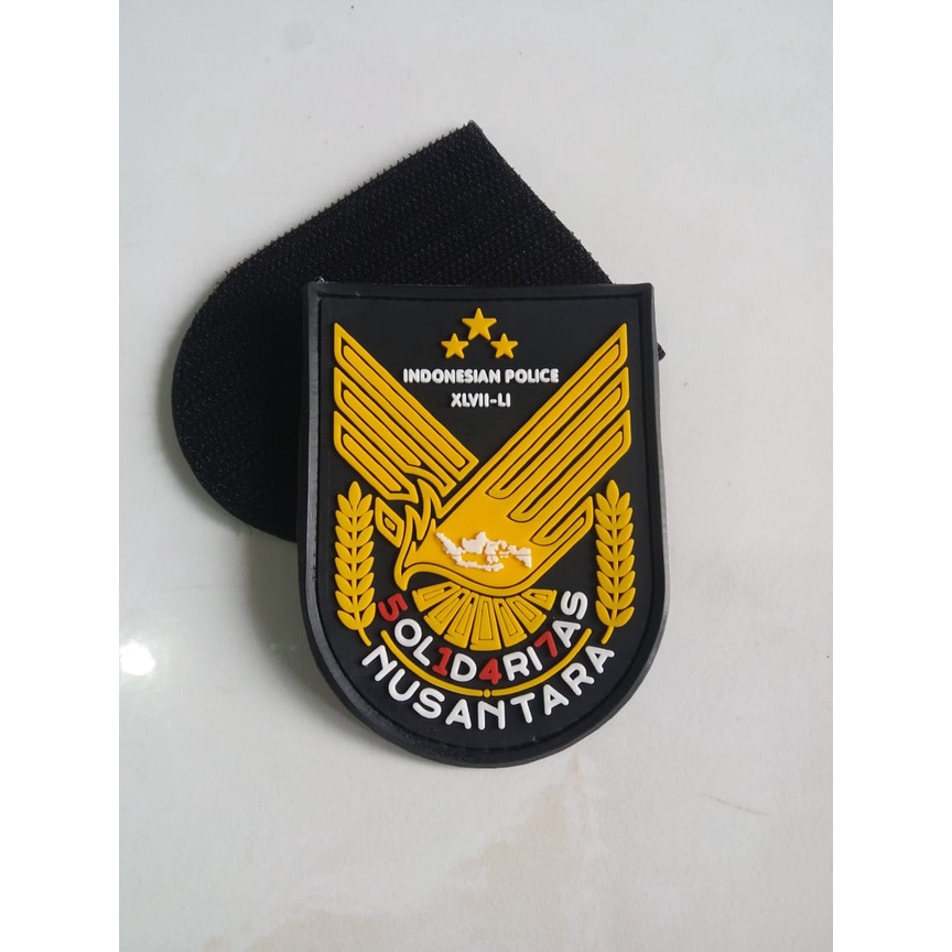 Patch Rubber Solidaritas Nusantara / Emblem Karet / Tempelan Velkro