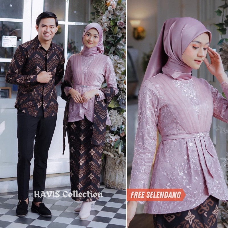 Batik Couple Kebaya Modern Kebaya Wisuda Lamaran Baju Tunangan Batik Brukat Terbaru Baju Couple Kondangan Terbaru 2022