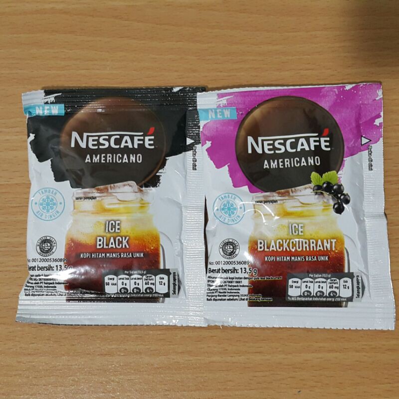 Jual Nescafe Americano Ice Sachet Shopee Indonesia