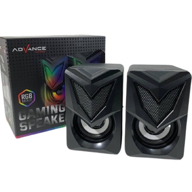 Speaker Aktif/Speaker duo Original Advance CLS-102 Speaker Komputer/laptop Gaming Speaker RGB Backlit Berkualitas