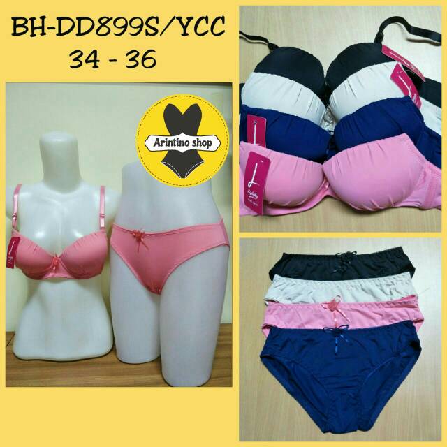 (1set) Bh Bra Set Lydyly 753 , 899 (Cup B-C) Busa Sedang Pakai Kawat |fcx