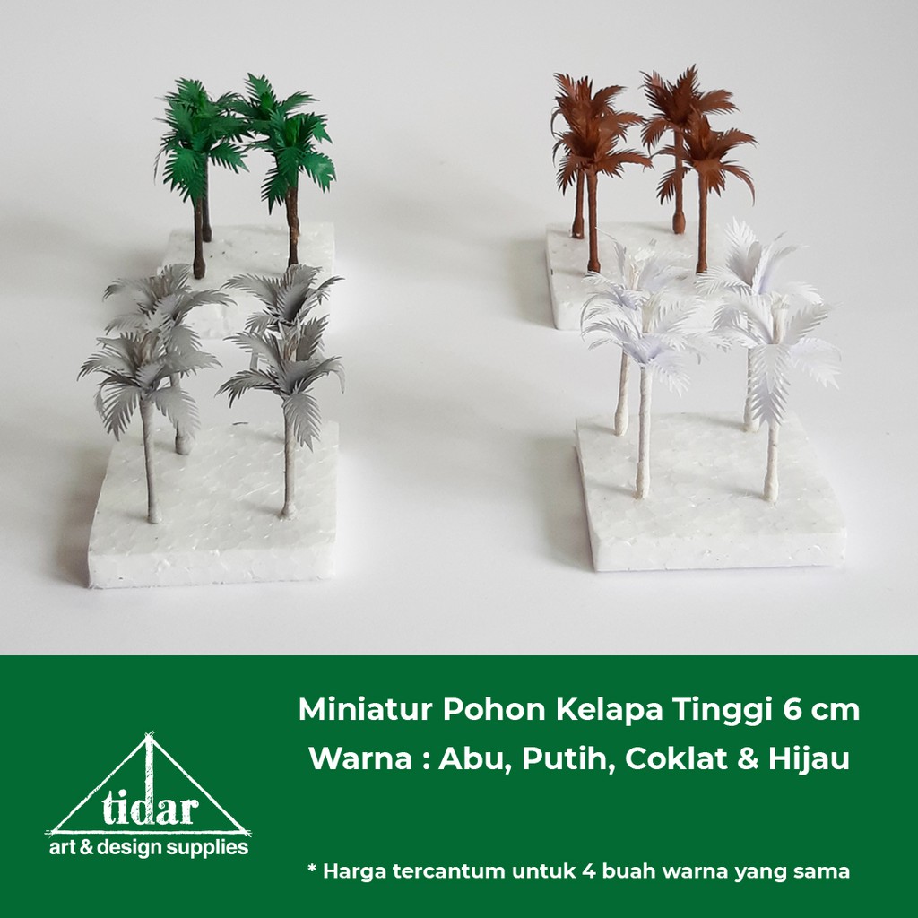 

[MR] MH - Miniatur Maket Pohon Kelapa Tinggi 6 cm / Coconut Tree