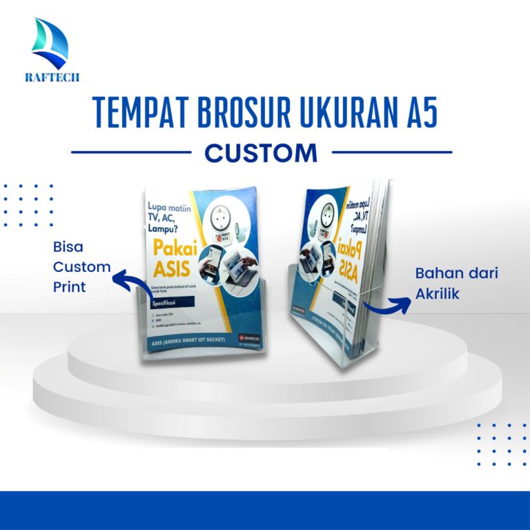 RAK / TEMPAT BROSUR / TEMPAT DISPLAY BROSUR AKRILIK DISPLAY UKURAN A5