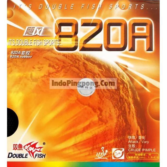 Double Fish 820A OX ~ Short Pips Rubber Karet Bintik Serang Pendek
