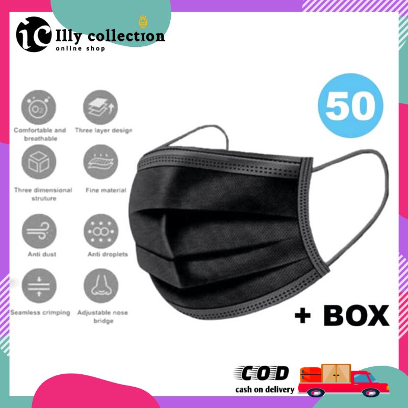 Masker Mulut Aerloop 3 ply Isi 50 pcs