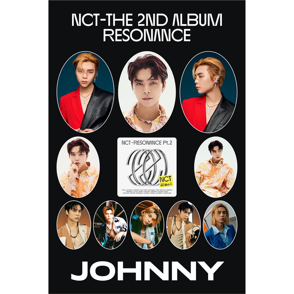 Stiker nct 127 johnny Kpop sticker a6 Nct 2020 Resonance arrival