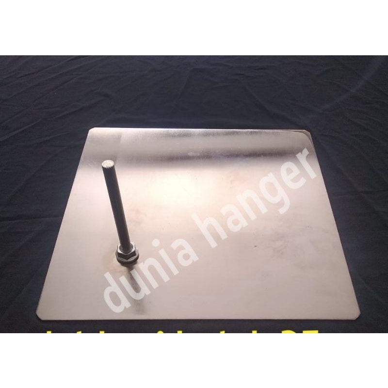 Plat besi kotak 30cm untuk manekin full body